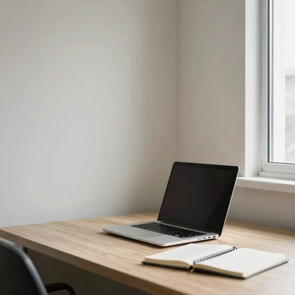 Natural-light editorial business photography of a quiet office co